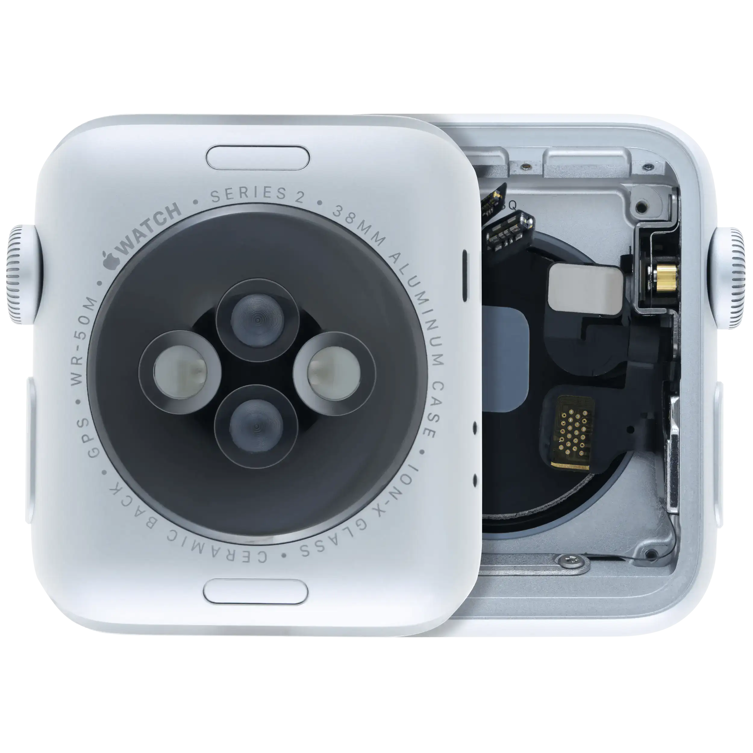 Apple Watch S2 38mm Gehäuse Aluminium Silber Cellular gebrauchter OEM-Ausbau, Qu