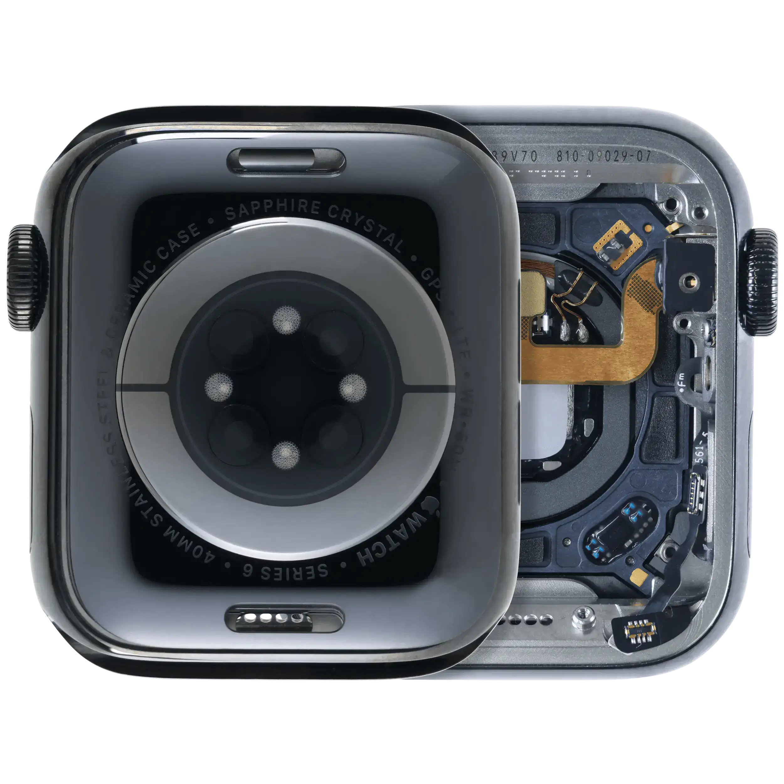 Housing Assembly for Apple Watch Series 6 (40mm) - Space Black Stainless Steel - Original OEM Pull (Grade A)