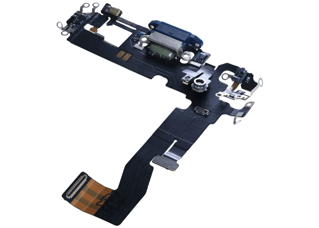 Ladebuchse Flexkabel für iPhone 12 (Gebrauchter OEM-Ausbau) (Blau)