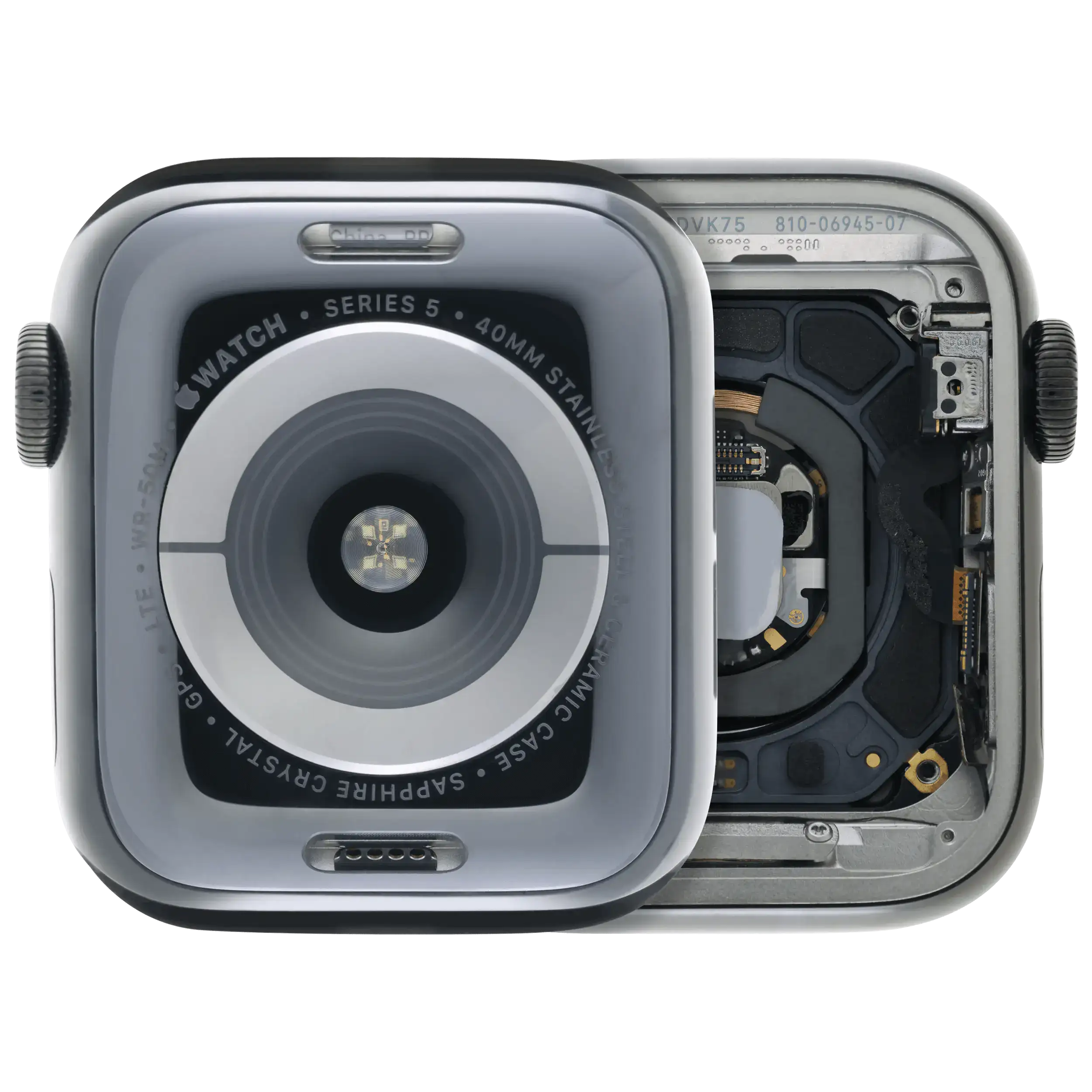 Housing Assembly for Apple Watch Series 5 (40MM) – Stainless Steel / Space Black (Used OEM Pull, Grade A)
