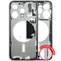 Midframe/Frame with Small Parts for iPhone 15 Pro (EU/Global Version) – Used Original Part (Quality C) – White Titanium