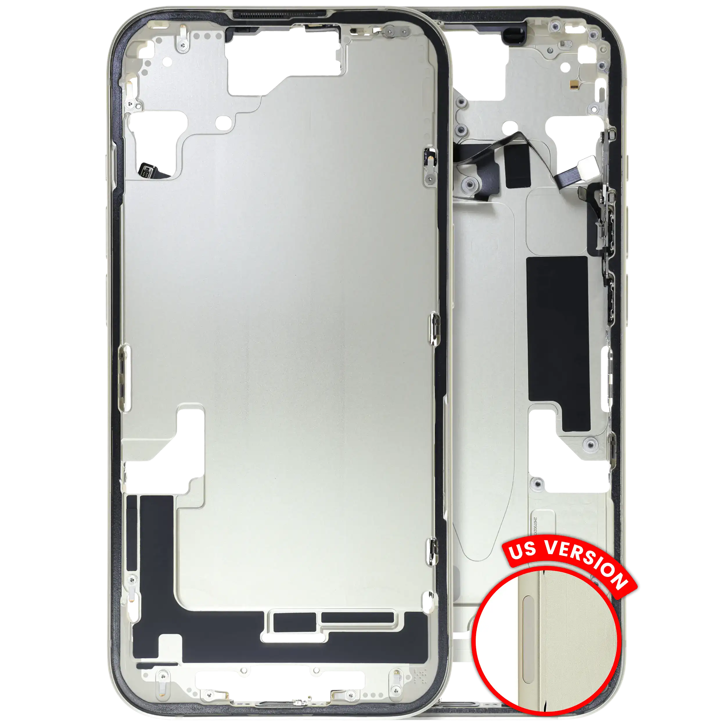 Original Apple-Ausbau B gebraucht – iPhone 15 US Version Rahmen Gelb