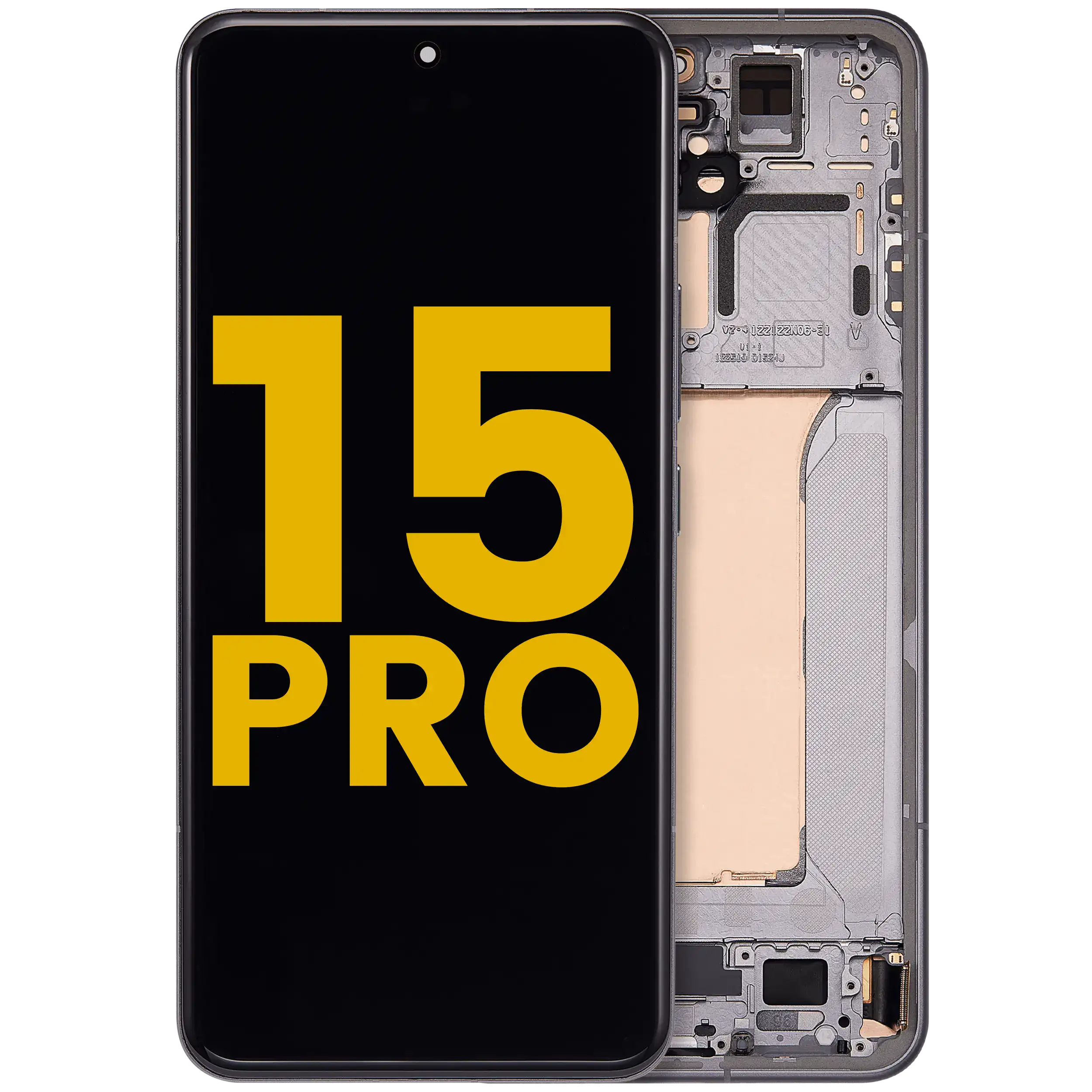OLED-Display mit Rahmen für Xiaomi 15 Pro (Refurbished) (Schwarz)