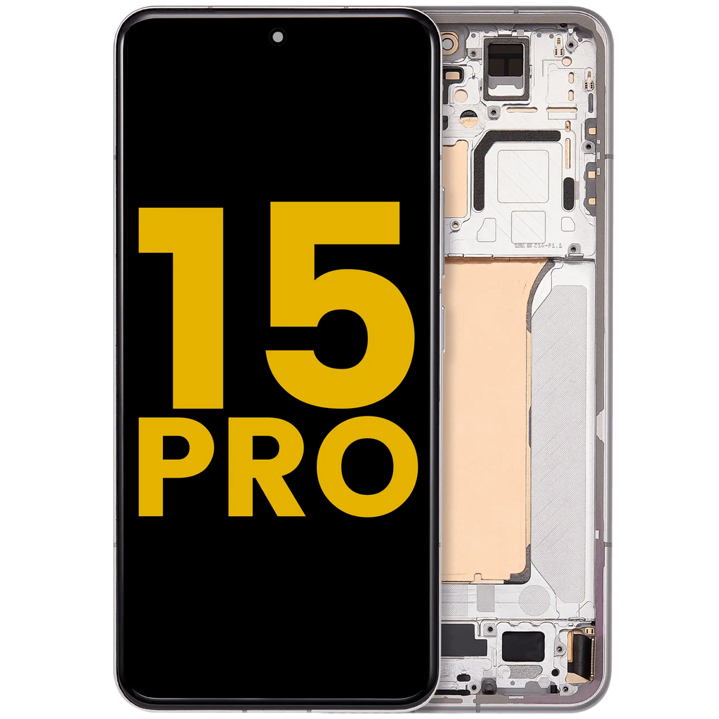 OLED Display with Frame for Xiaomi 15 Pro (Refurbished) (White)