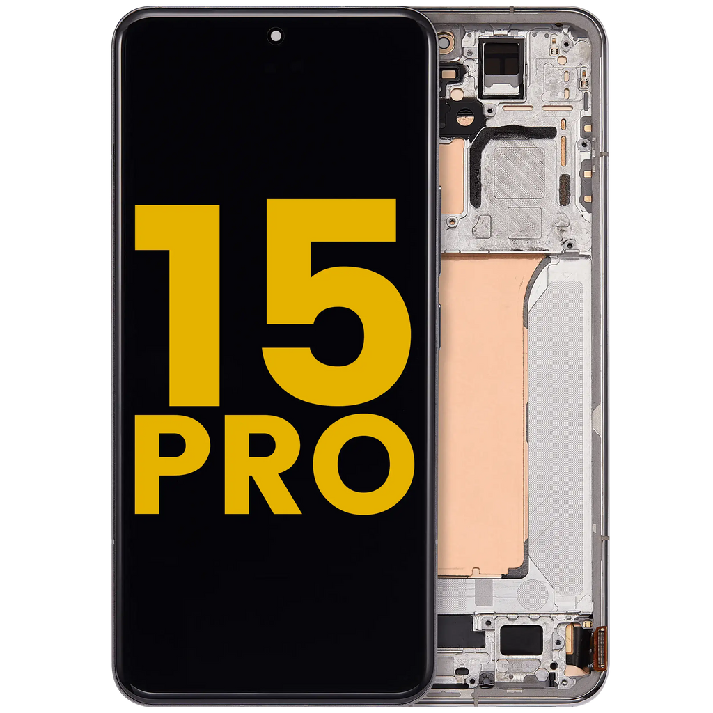 OLED-Display mit Rahmen für Xiaomi 15 Pro (Generalüberholt) (Silber)