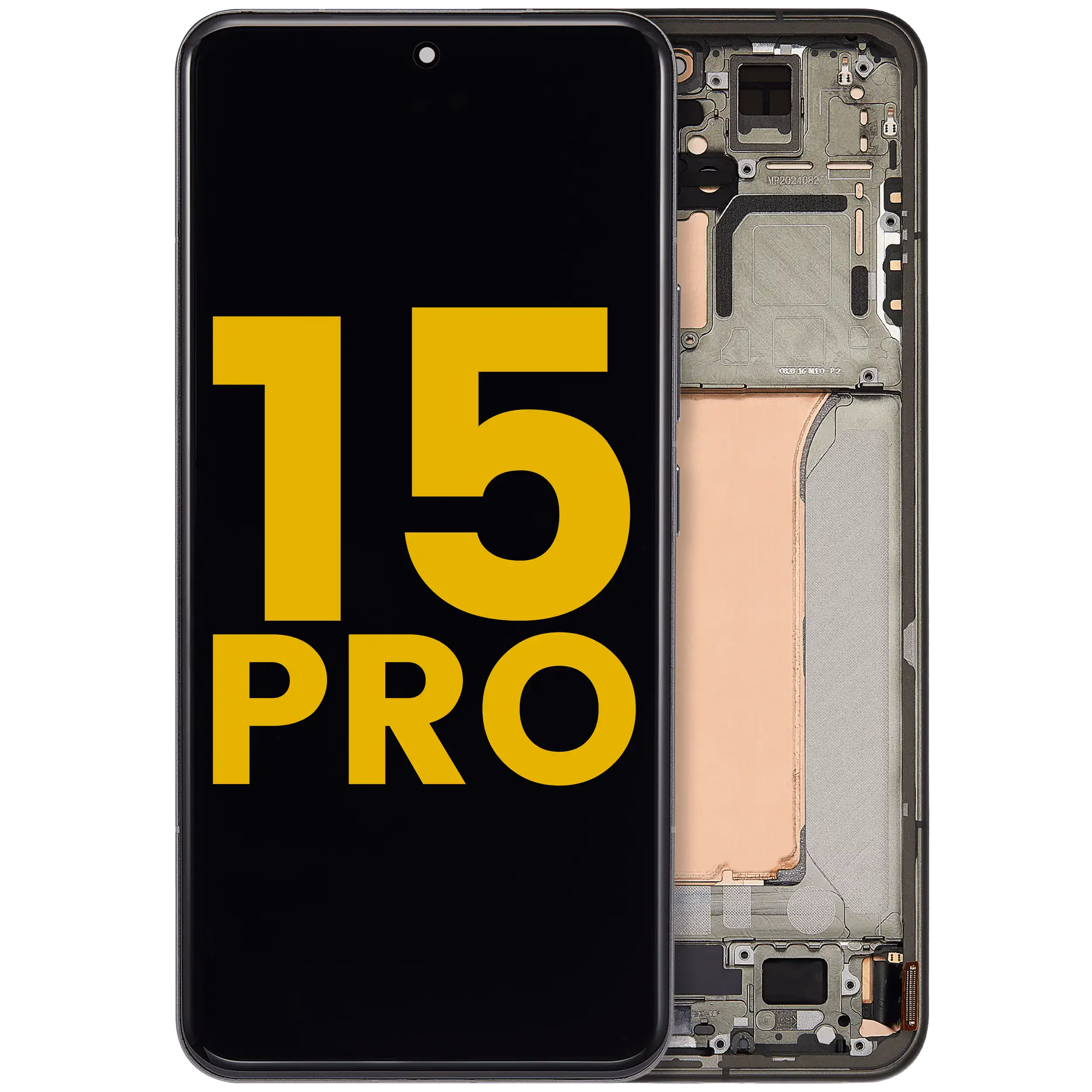 OLED Display with Frame for Xiaomi 15 Pro (Refurbished) (Green)