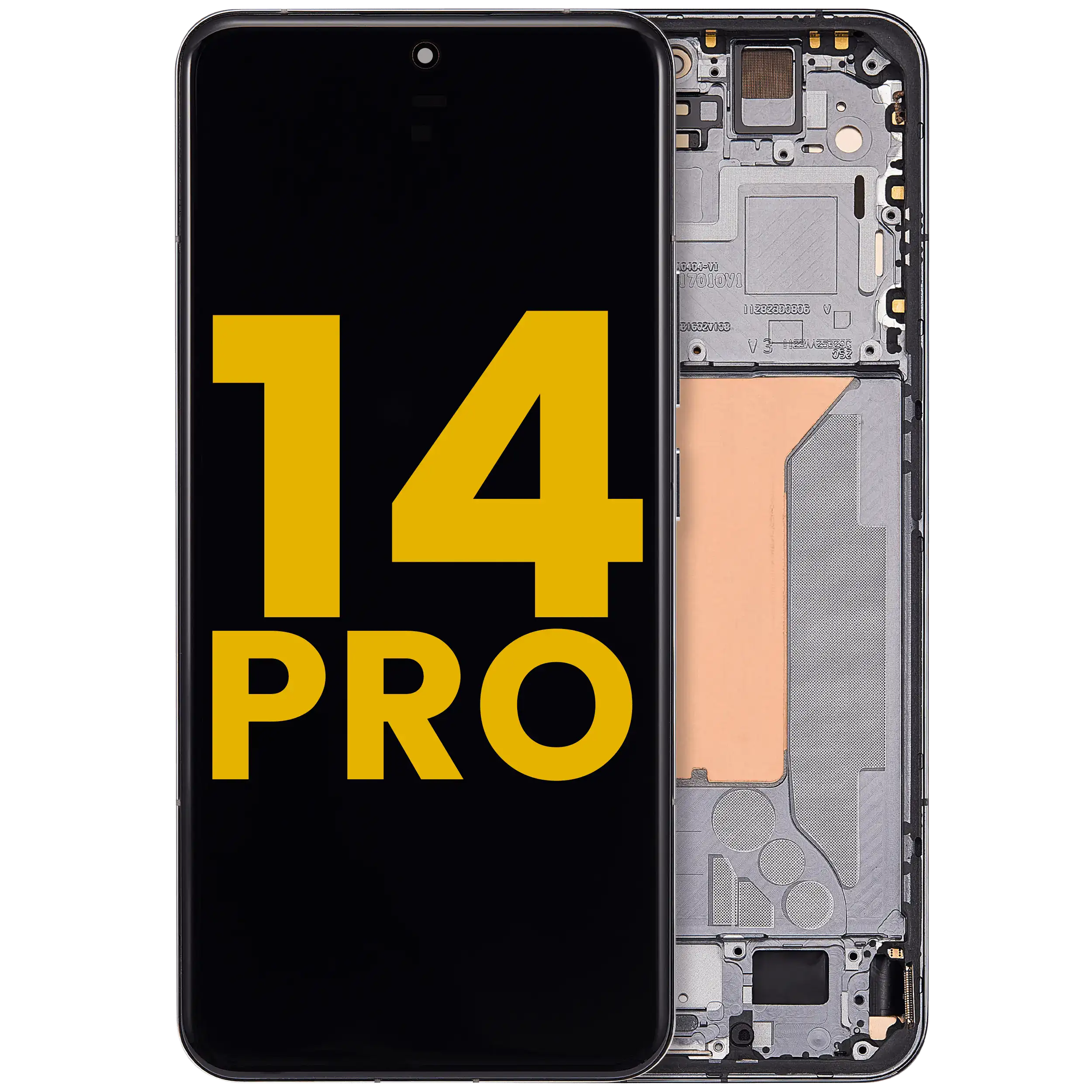 OLED Display with Frame for Xiaomi 14 Pro (Refurbished) (Black)