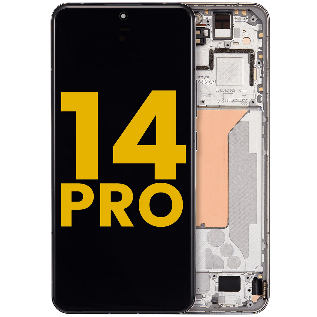 OLED-Display mit Rahmen für Xiaomi 14 Pro (Refurbished) (Silber)