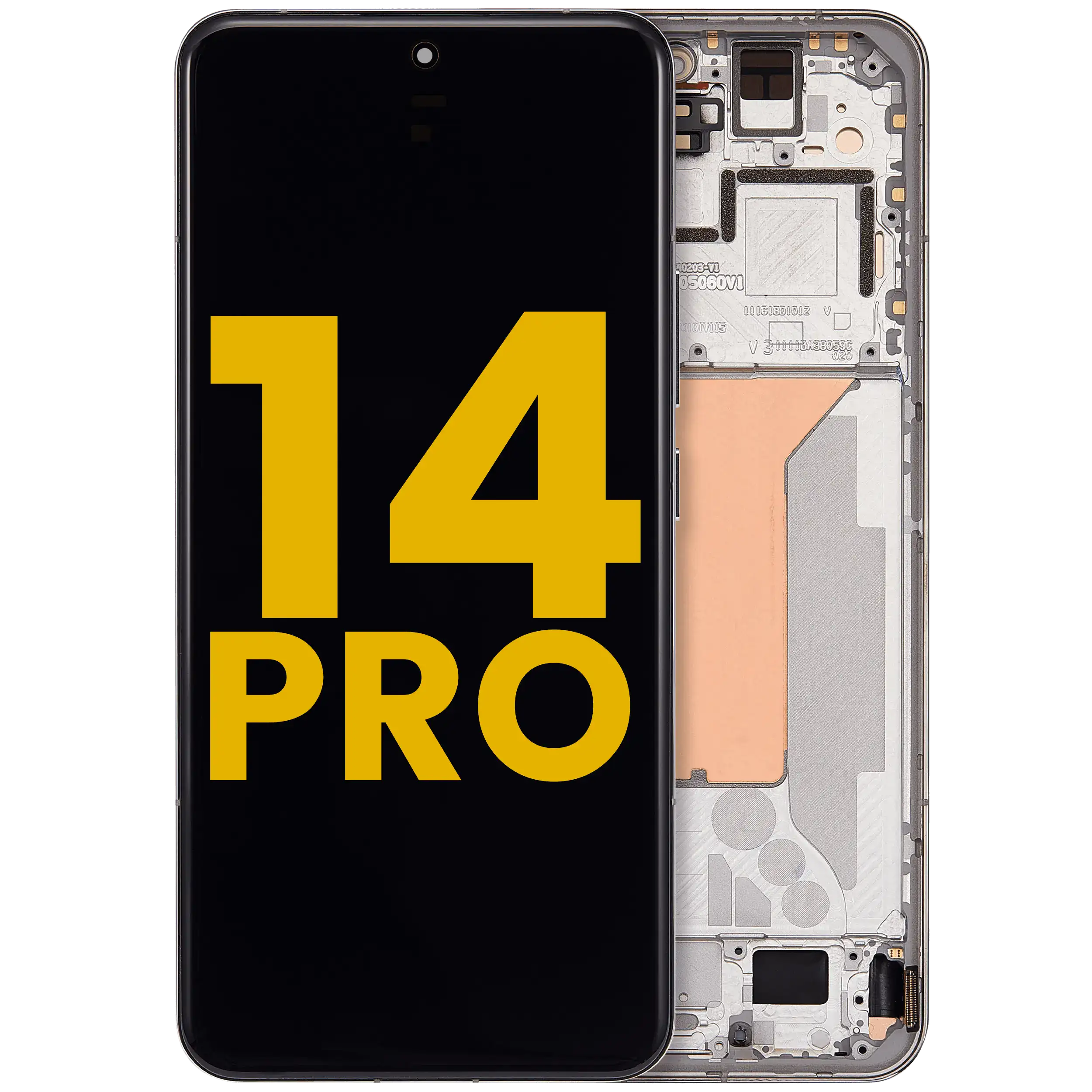 OLED-Display mit Rahmen für Xiaomi 14 Pro (Refurbished) (Silber)