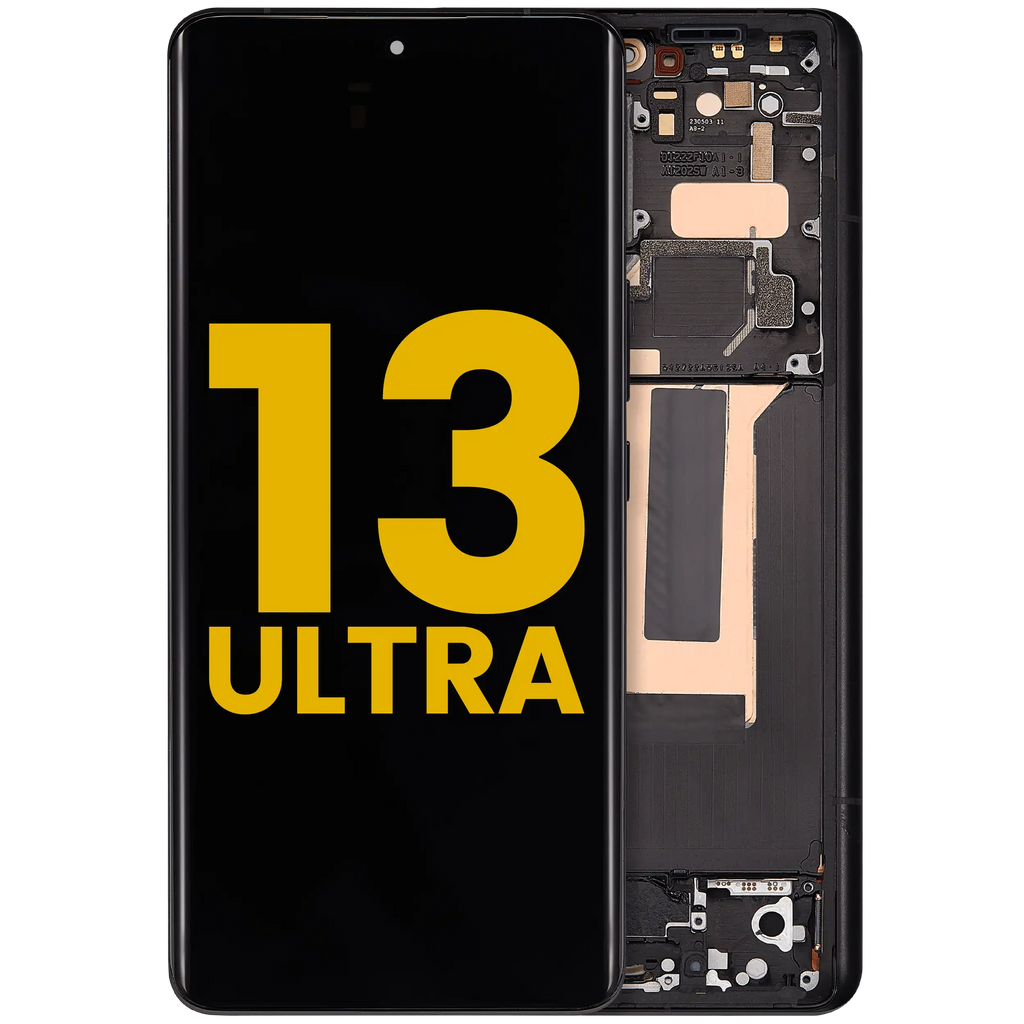 OLED Display with Frame for Xiaomi 13 Ultra (Refurbished) (Black)
