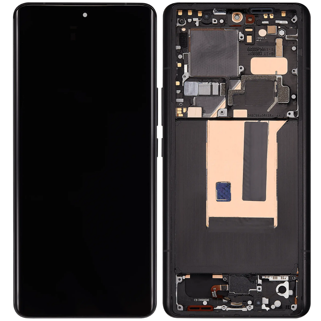 OLED Display with Frame for Xiaomi 13 Ultra (Refurbished) (Black)