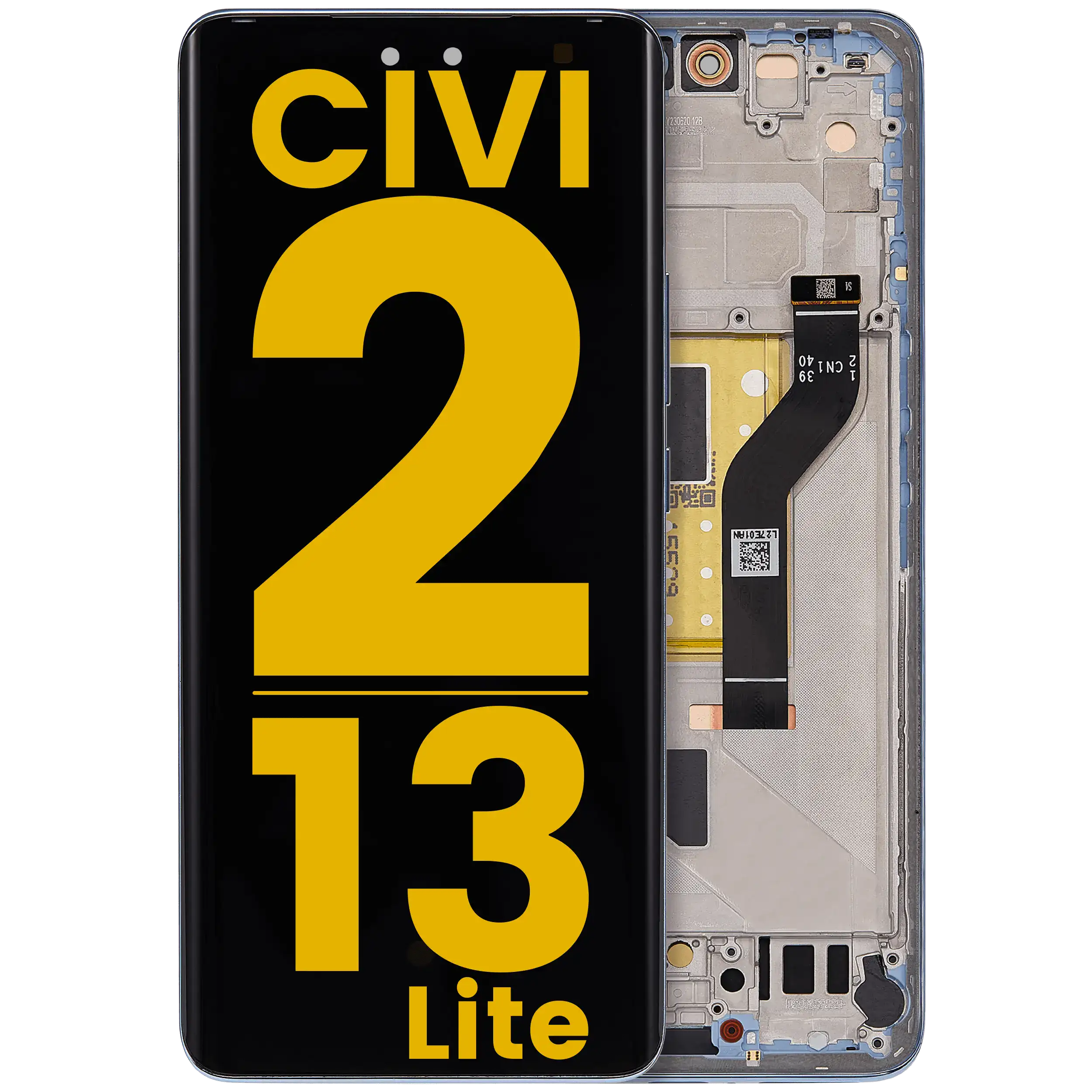 OLED-Display mit Rahmen für Xiaomi 13 Lite / Civi 2 (Refurbished) (Lite blue)