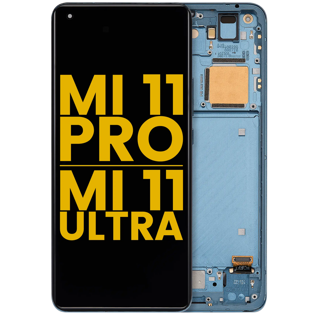 OLED-Display mit Rahmen für Xiaomi Mi 11 Pro / Mi 11 Ultra (Refurbished) (Grün)