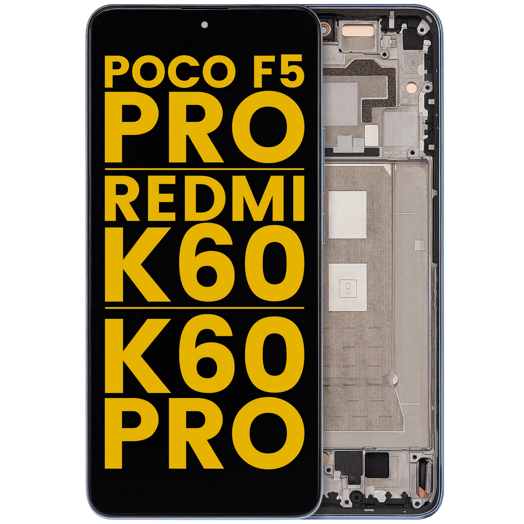 OLED Display with Frame for Xiaomi Poco F5 Pro / Redmi K60 / K60 Pro (Refurbished) (Blue)