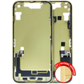 Midframe/Frame with Charging Port Flex and Small Parts for iPhone 14 (EU / Global Version) (Used OEM Part, Grade B) (Yellow)