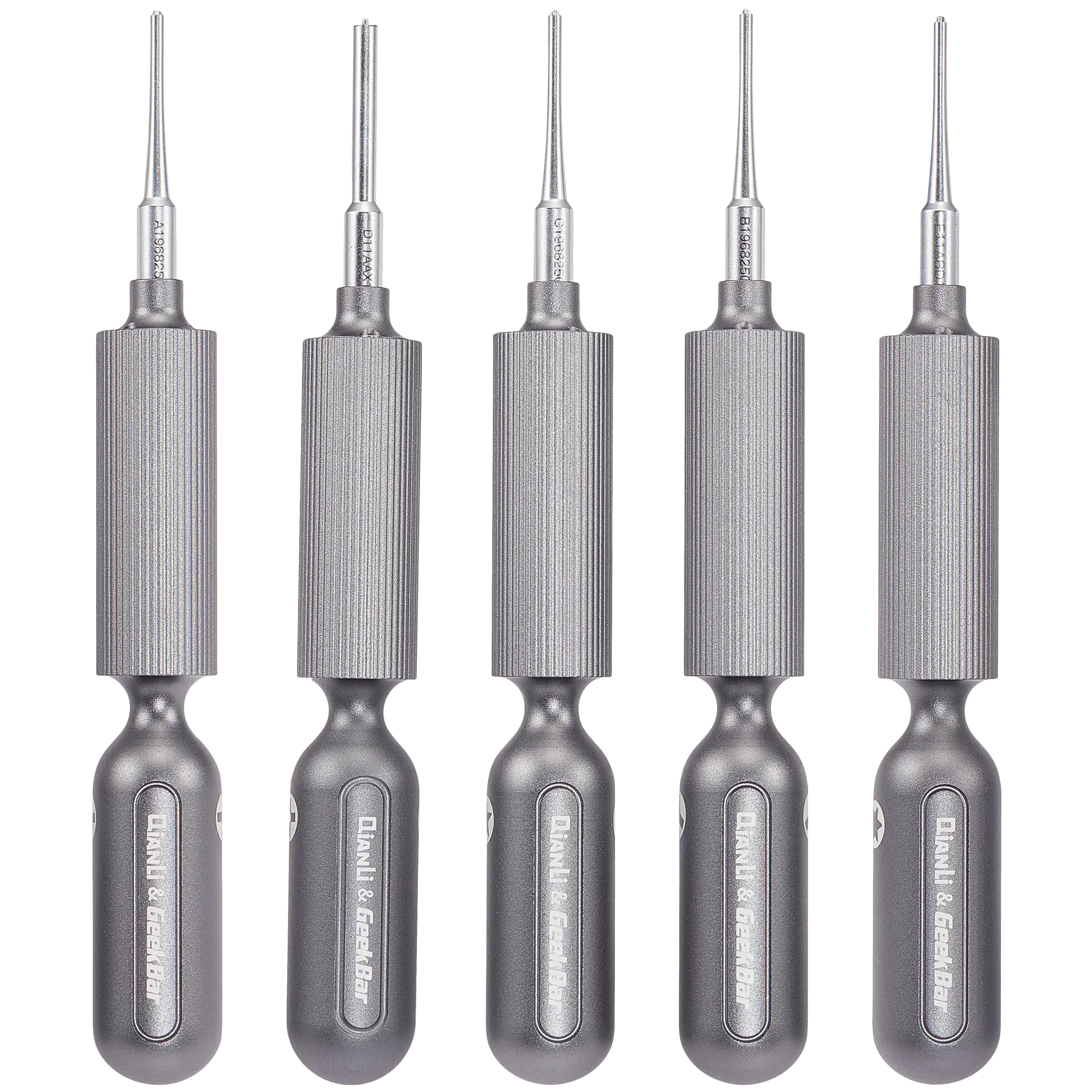 Super Tactile Grip 5-in-1 Precision Screwdriver Set (Torx T2 / Phillips 2.00mm / Pentalobe 0.8MM / Tri-Wing / 1.5MM Phillips) (Qianli)