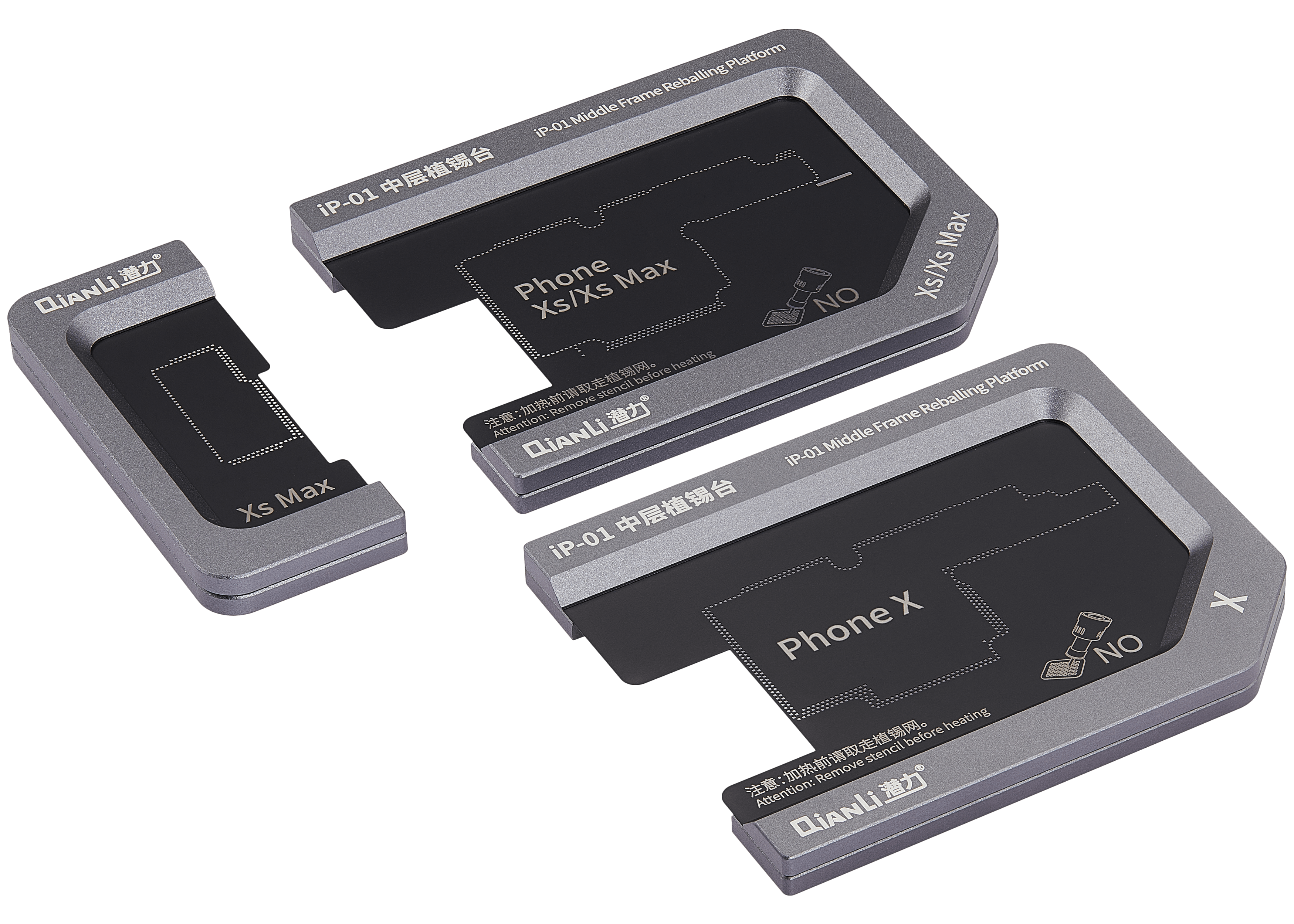 Qianli Metall-Midframe-Reballing-Plattform iPhone X/XS/XS Max