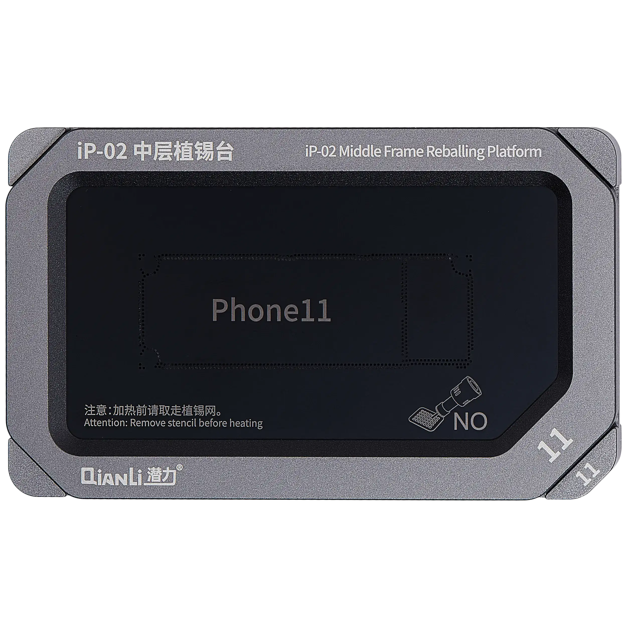 Metall-Midframe-Reballing-Plattform (Qianli) für iPhone 11/Pro/Max