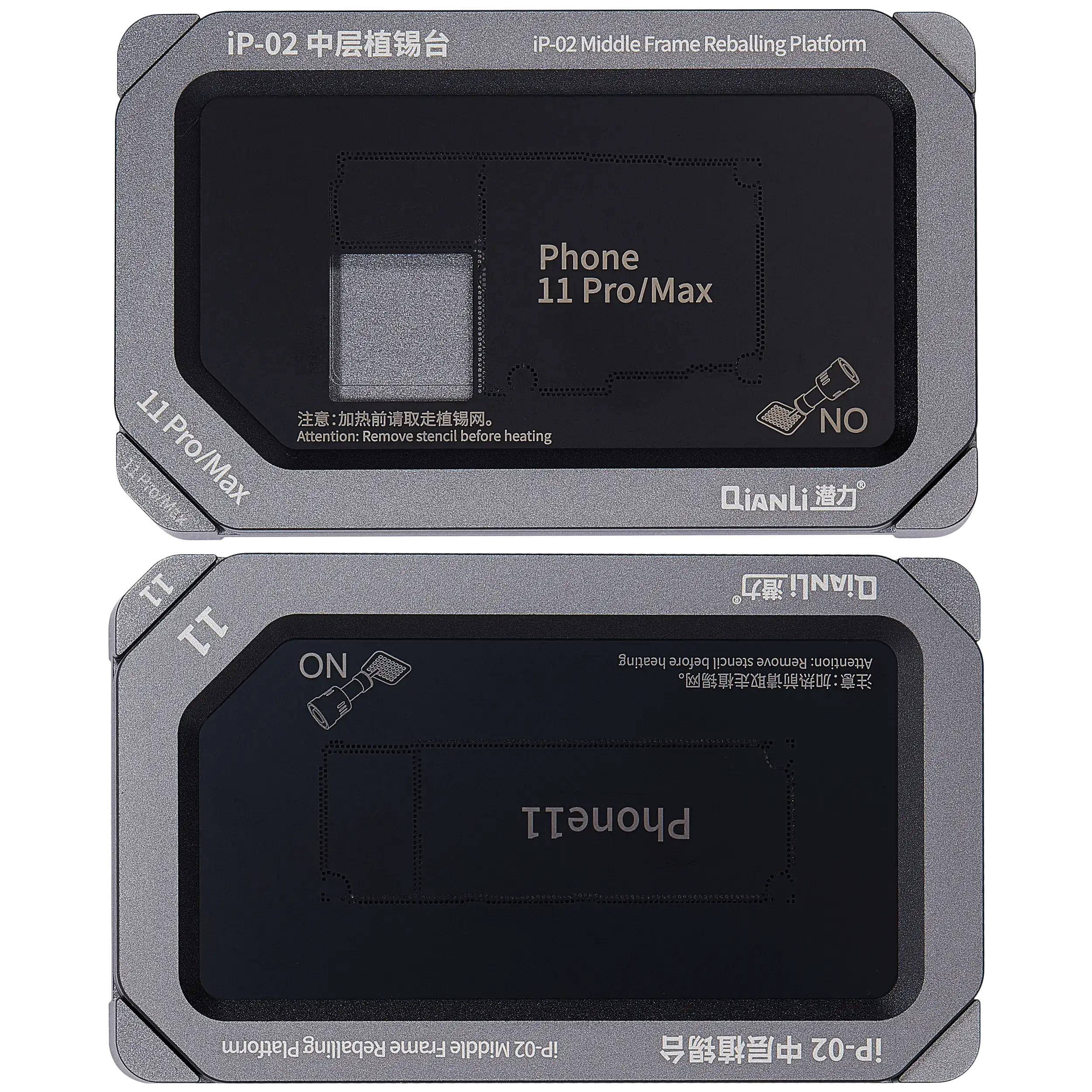 Metall-Midframe-Reballing-Plattform (Qianli) für iPhone 11/Pro/Max