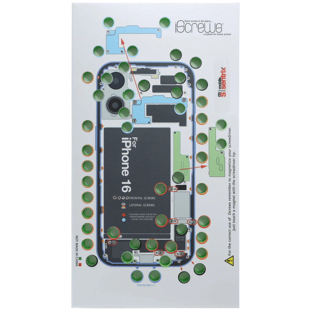 iScrews Positionsmatte für iPhone 16