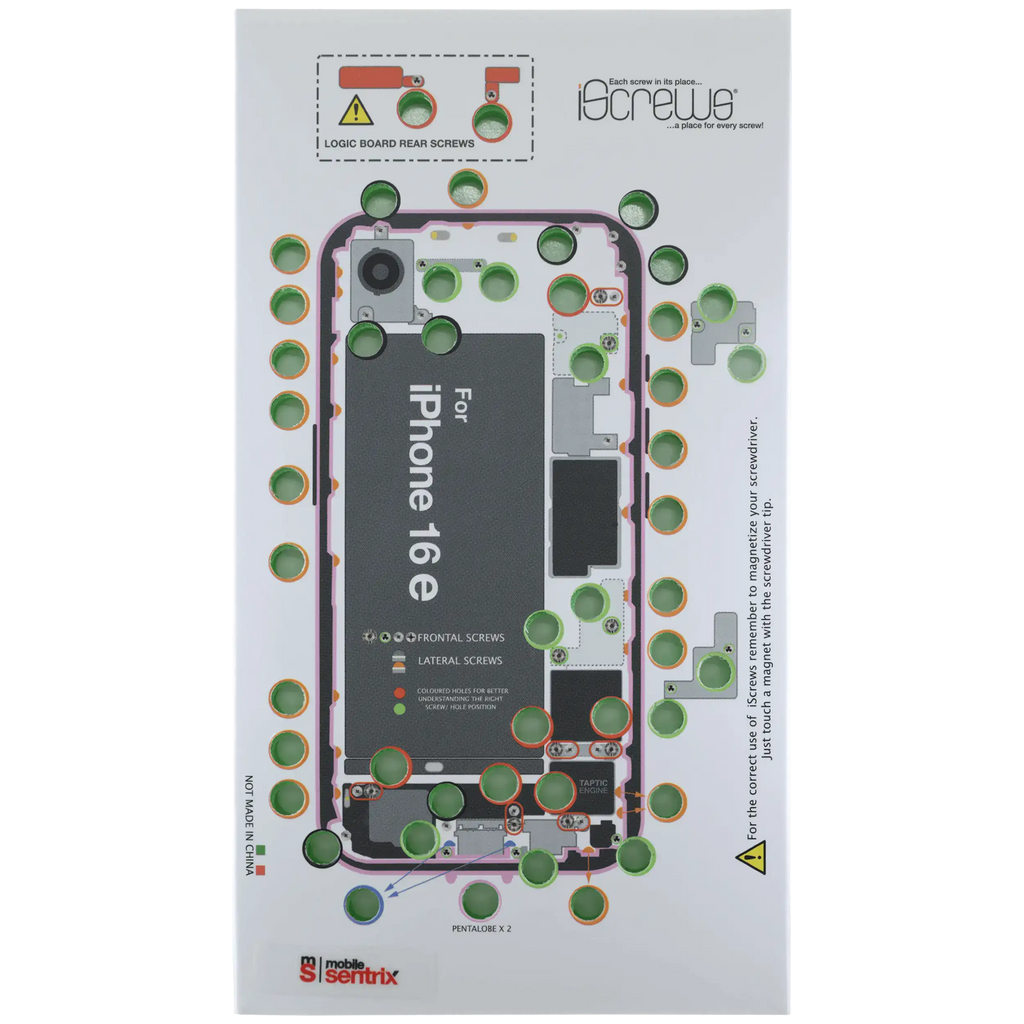 iScrews Positionsmatte für iPhone 16e