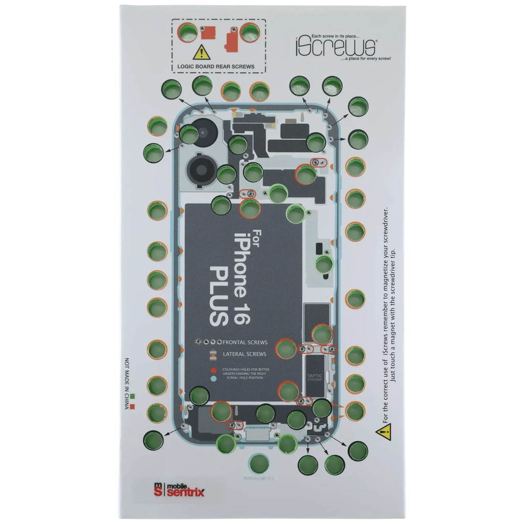 iScrews Positionsmatte für iPhone 16 Plus