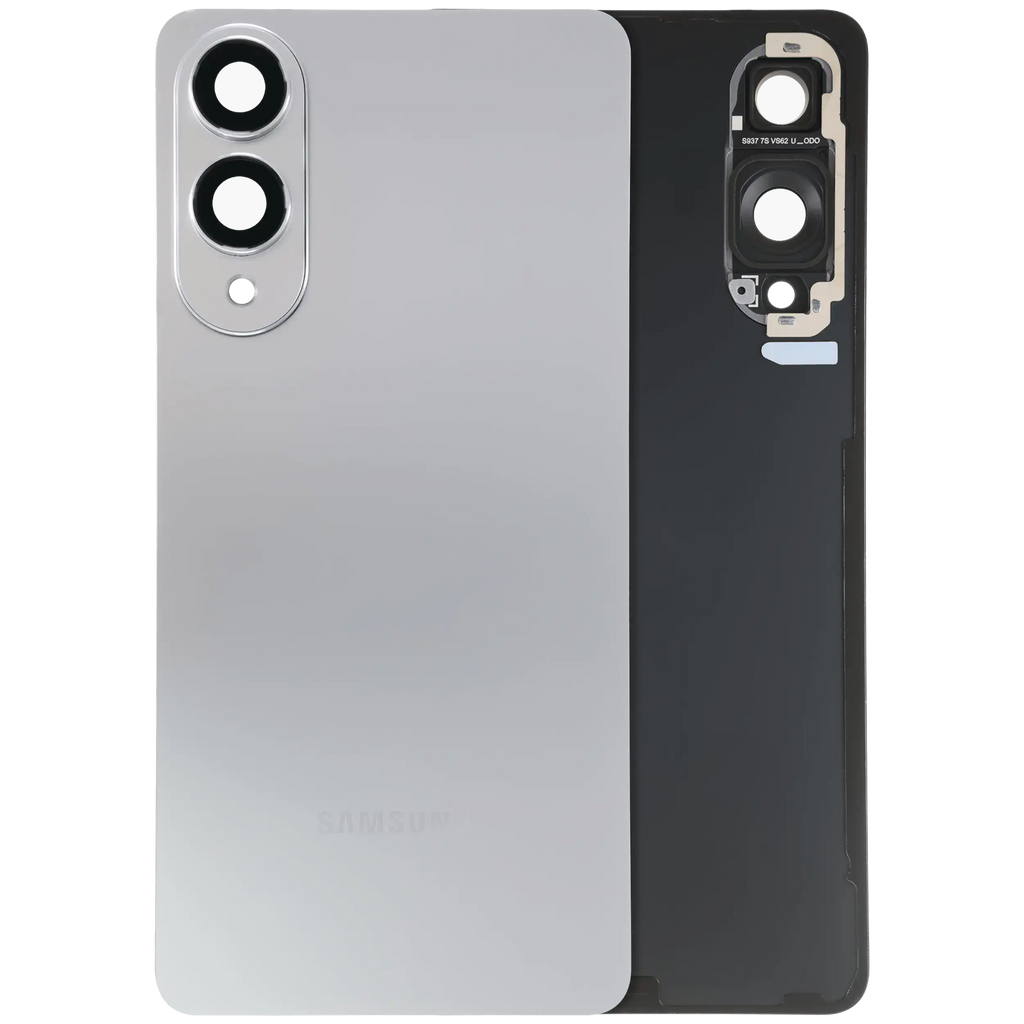 Backcover mit Kameralinse für Samsung Galaxy S25 Edge Service Pack Titan Silber