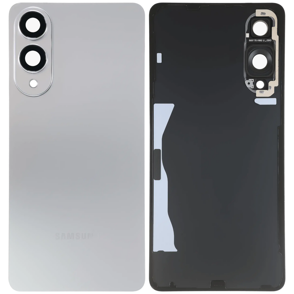 Backcover mit Kameralinse für Samsung Galaxy S25 Edge Service Pack Titan Silber