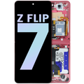 Innen OLED-Display mit Rahmen für Samsung Z Flip 7 5G (Service Pack) Coral Rot