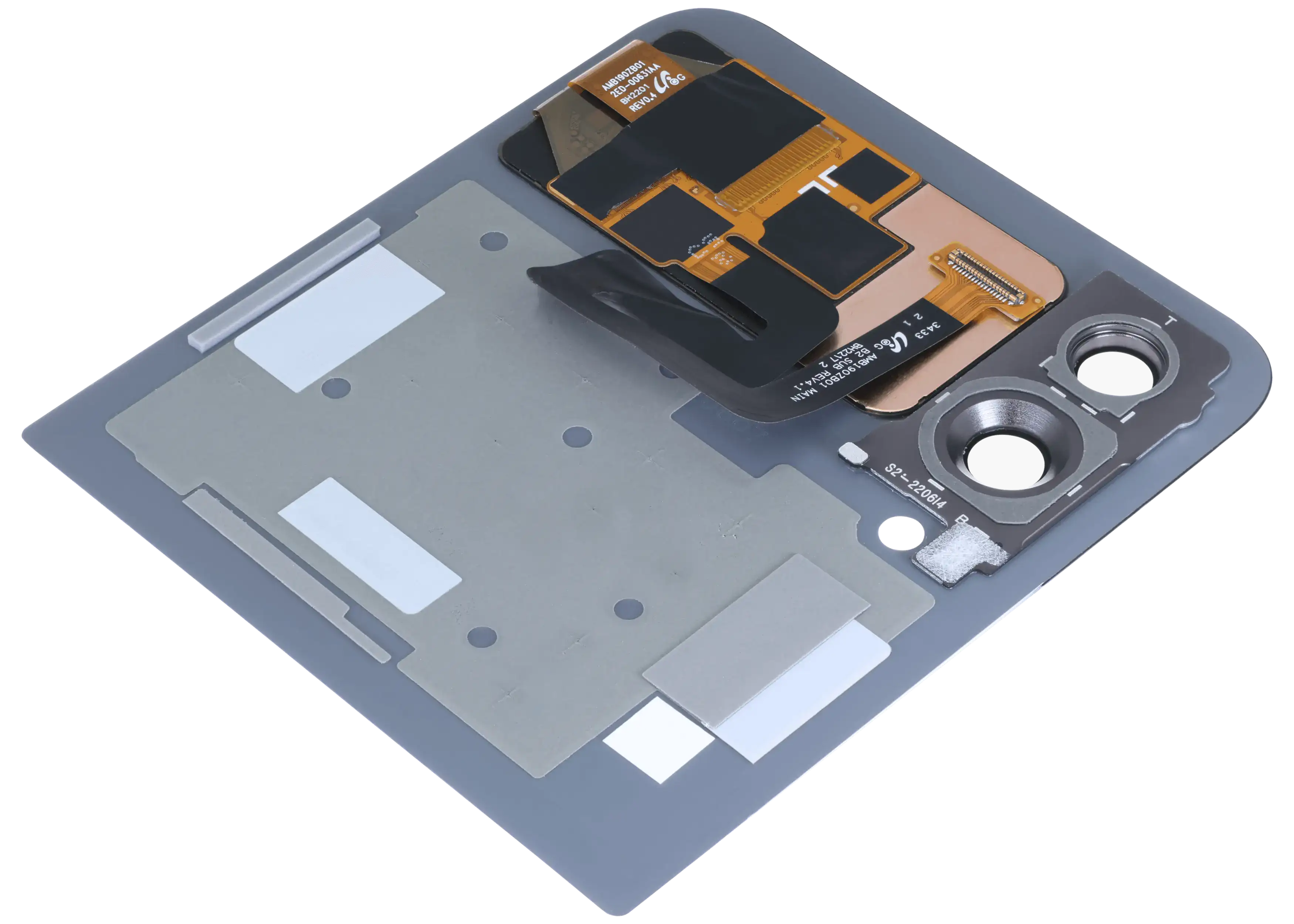 Outer OLED-Display für Samsung Galaxy Z Flip 3 5G (gebrauchter OEM-Ausbau, Qualität B/C) (Blau)