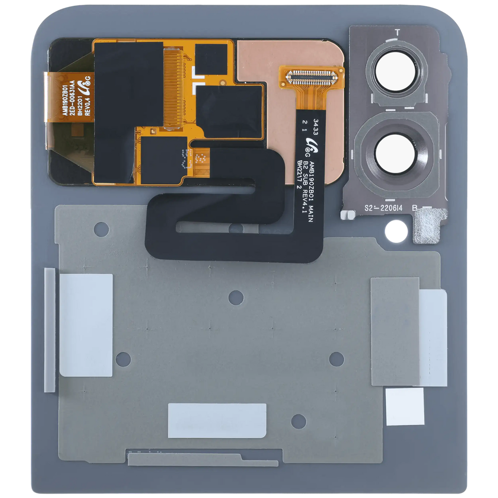 Outer OLED-Display für Samsung Galaxy Z Flip 3 5G (gebrauchter OEM-Ausbau, Qualität B/C) (Blau)