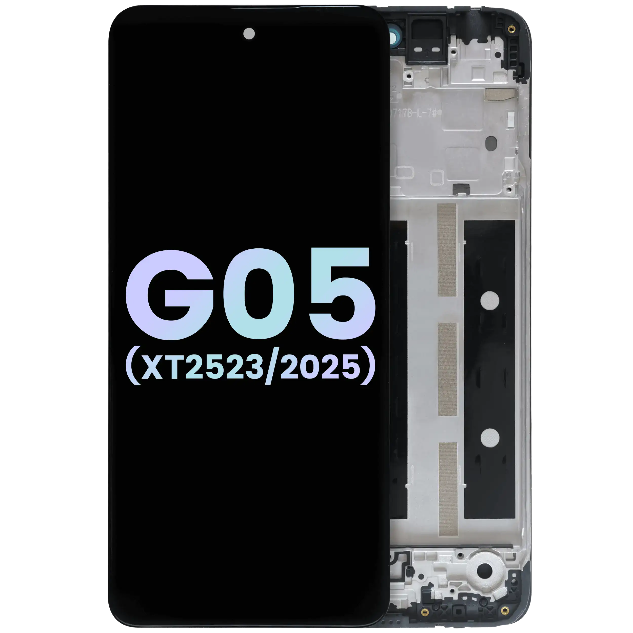 LCD-Display mit Rahmen für Motorola Moto G05 (XT2523 /2025) (Original OEM) (Alle Farben)