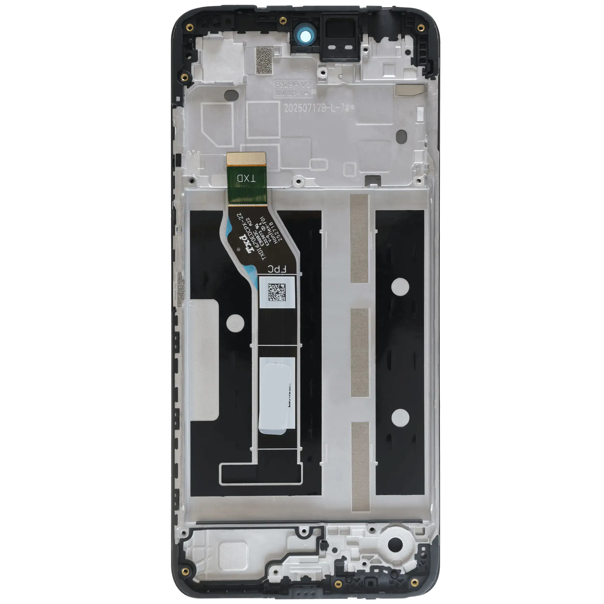 LCD-Display mit Rahmen für Motorola Moto G05 (XT2523 /2025) (Original OEM) (Alle Farben)