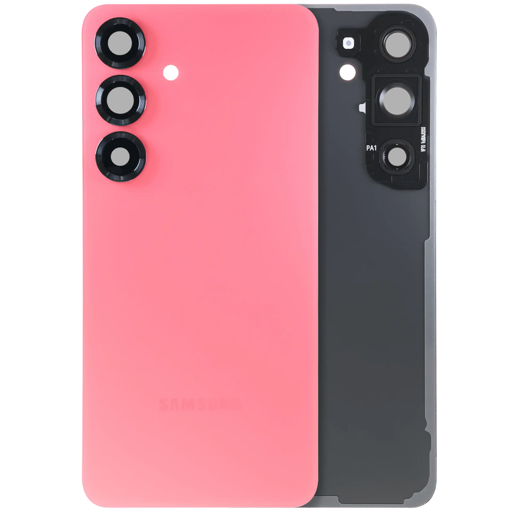 Back cover with camera lens for Samsung Galaxy S25 5G (Service Pack) (Coral Red)