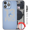 Backcover+Rahmen m. Kleinteilen f. iPhone 13 Pro EU Sierra Blau OEM Pull C