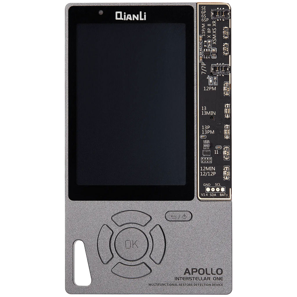 Apollo Interstellar Restore Program & Reader (True Tone / Battery Data / Vibrator / MFI Tester / EEPROM Programmer) - Display up to iPhone 11 Pro Max, Battery up to iPhone 14 Pro Max - Galaxy Gray Special Edition by Qianli