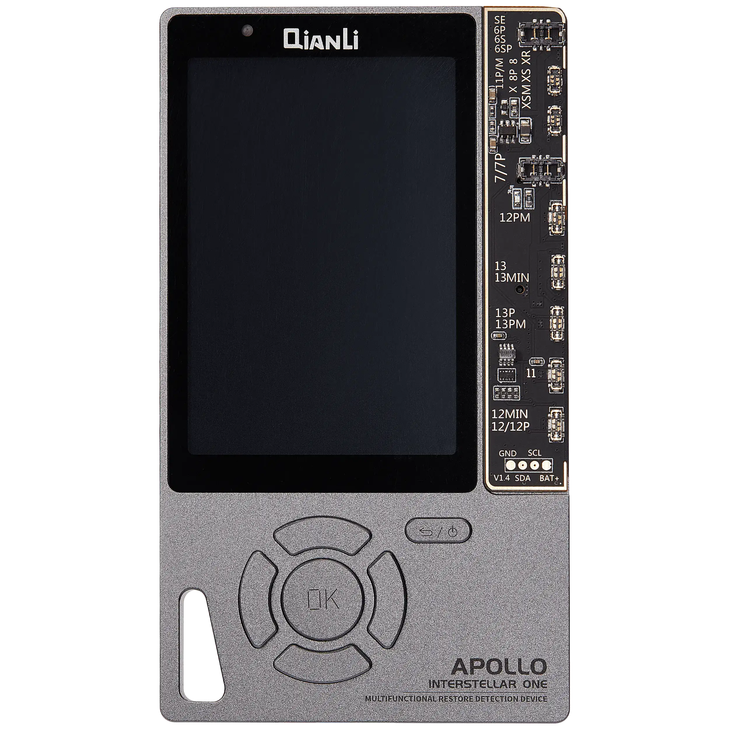 Apollo Interstellar Restore Program & Reader (True Tone / Battery Data / Vibrator / MFI Tester / EEPROM Programmer) - Display up to iPhone 11 Pro Max, Battery up to iPhone 14 Pro Max - Galaxy Gray Special Edition by Qianli