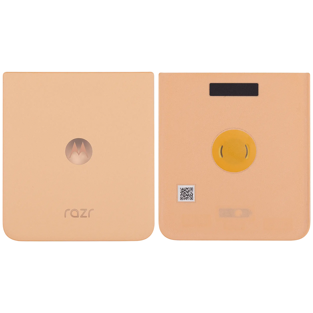 Backcover Glass für Motorola Razr Plus / Razr 50 Ultra (XT2451 / 2024) / Razr Plus 2025 (XT2557 / 2025) (Premium) (Peach Fuzz)