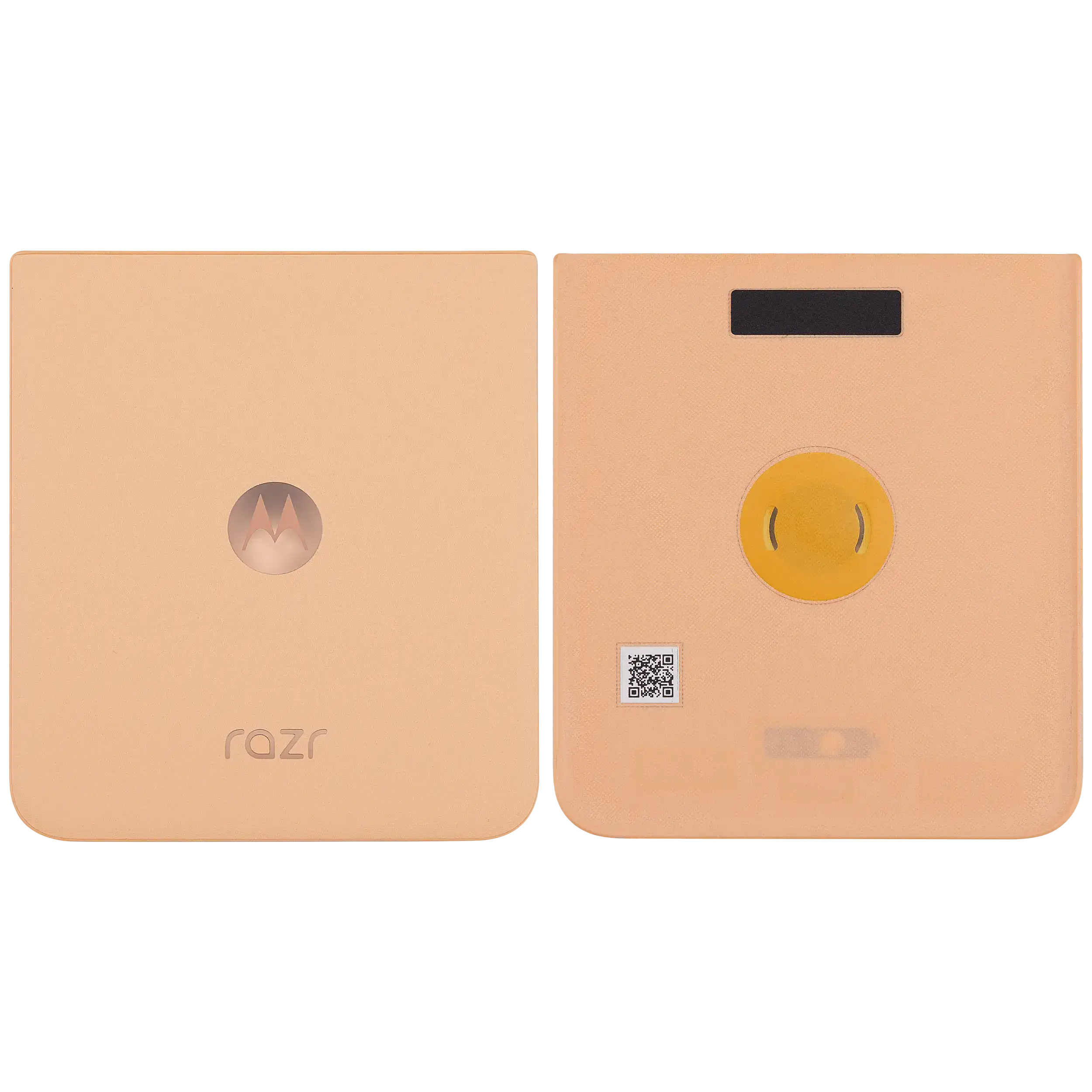 Backcover Glass für Motorola Razr Plus / Razr 50 Ultra (XT2451 / 2024) / Razr Plus 2025 (XT2557 / 2025) (Premium) (Peach Fuzz)