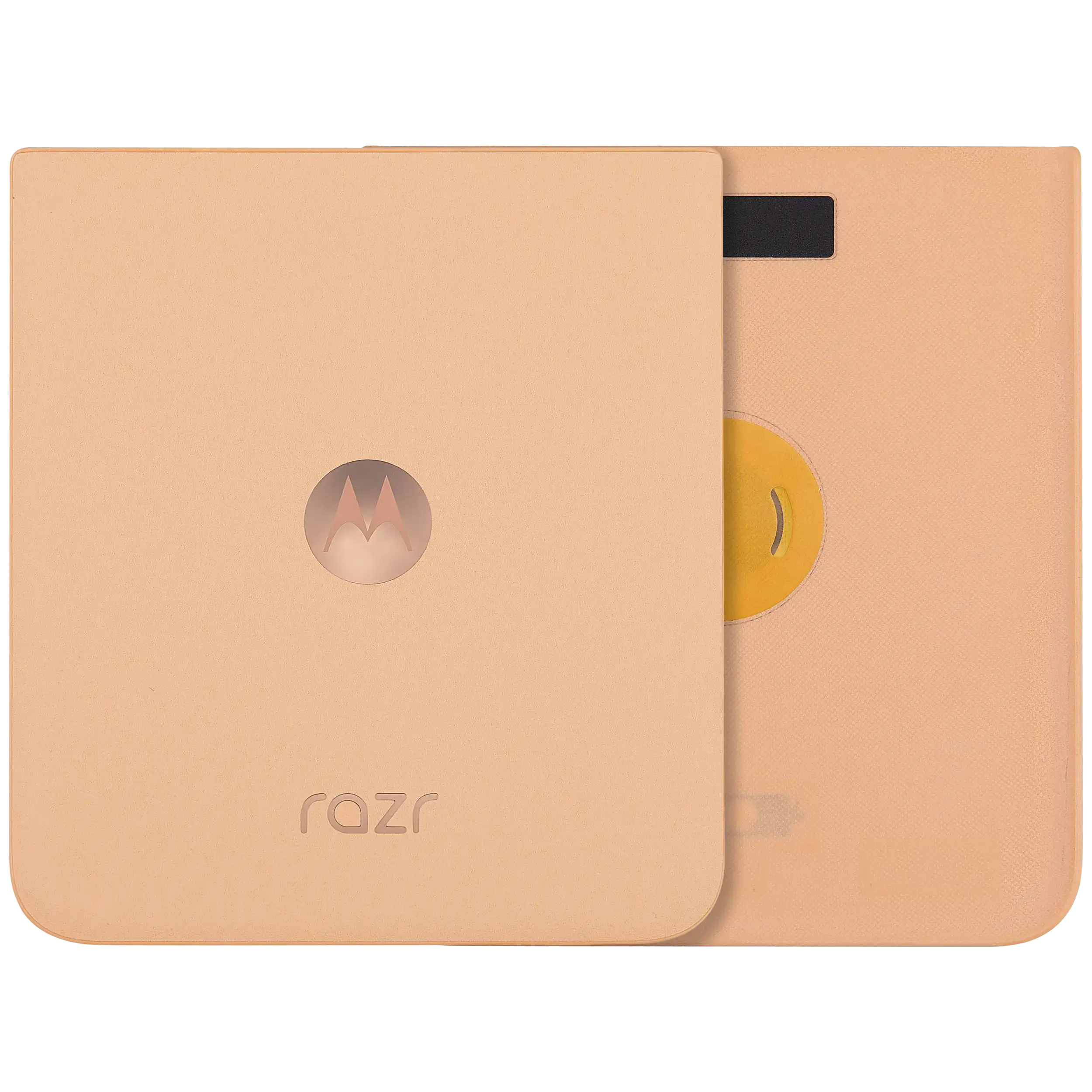 Backcover Glass für Motorola Razr Plus / Razr 50 Ultra (XT2451 / 2024) / Razr Plus 2025 (XT2557 / 2025) (Premium) (Peach Fuzz)
