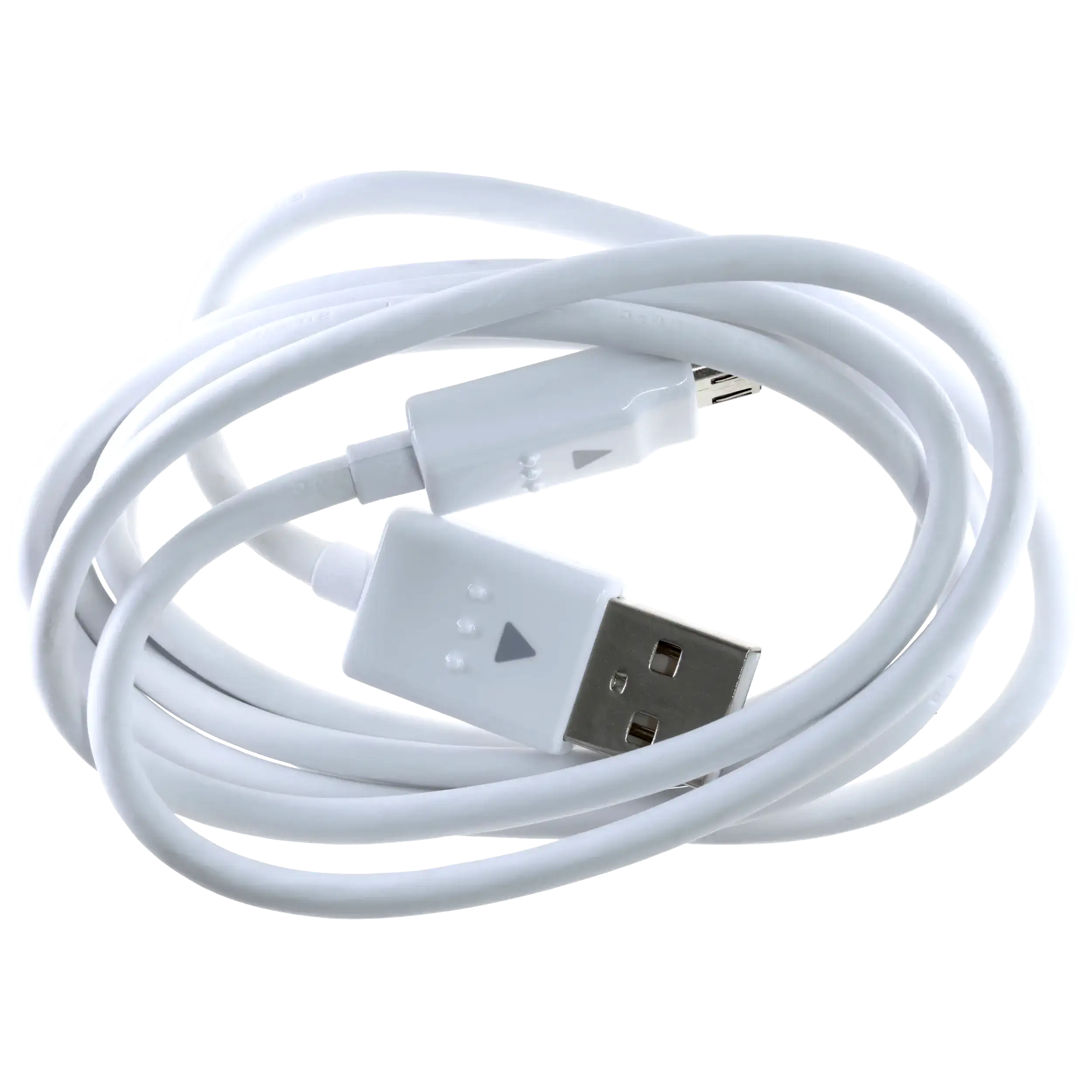 Micro-USB-zu-USB-A-Kabel mit Adapter 1m für LG OEM Neu Weiß