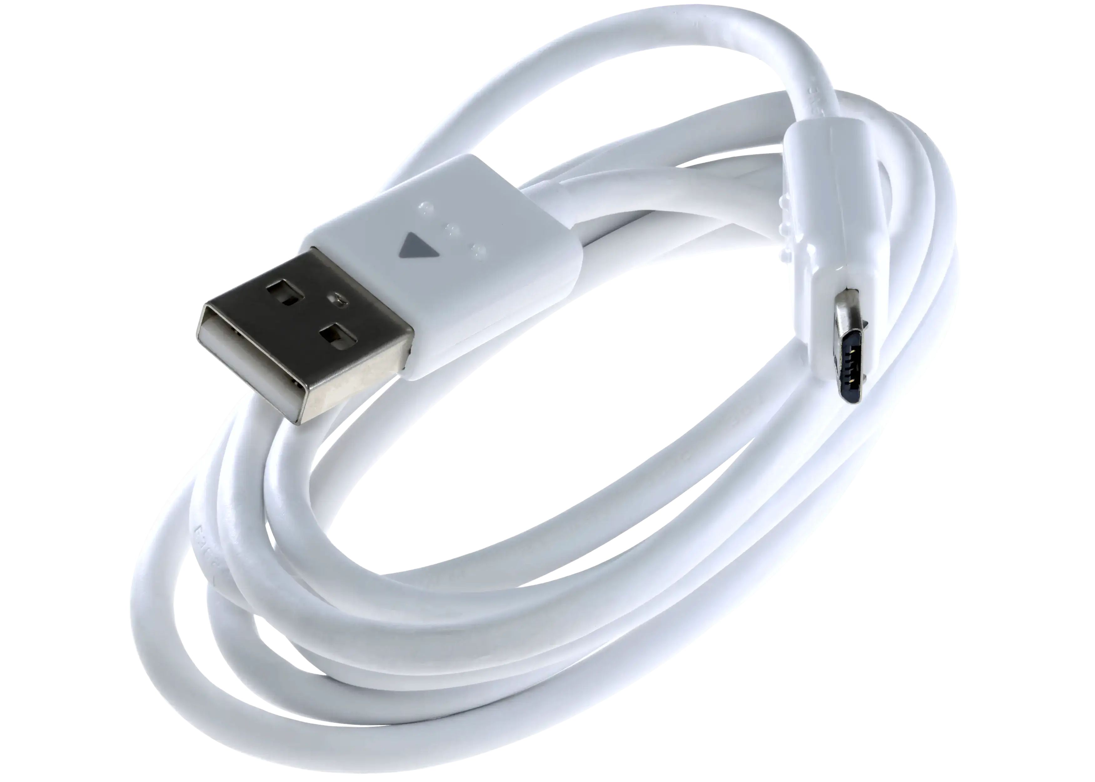 Micro-USB-zu-USB-A-Kabel mit Adapter 1m für LG OEM Neu Weiß