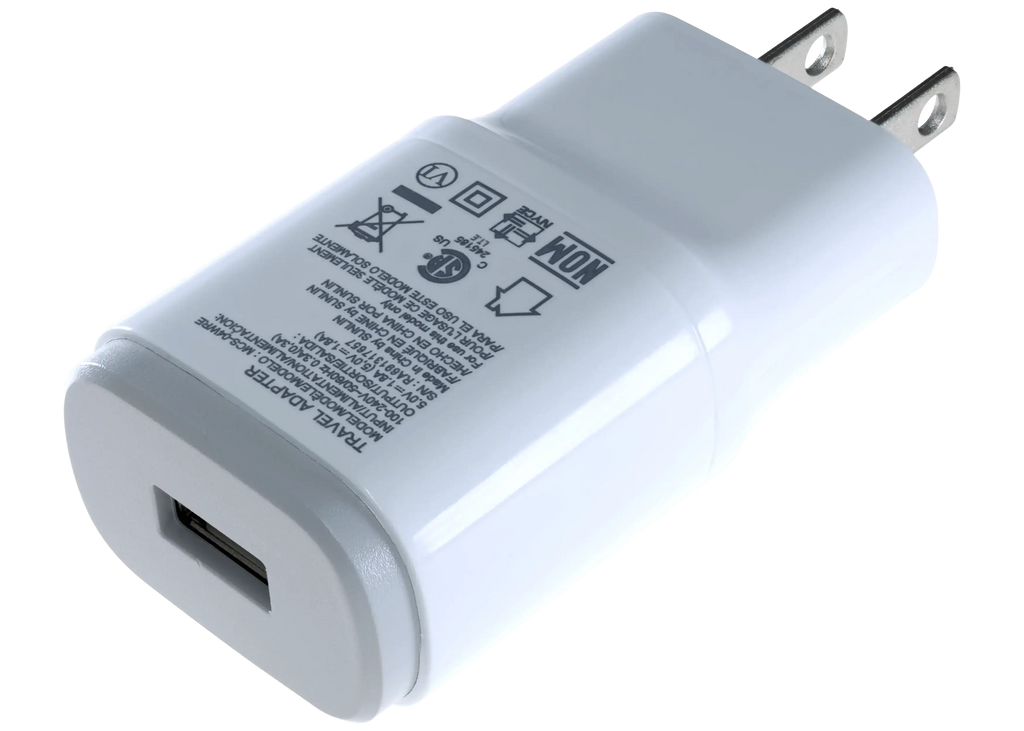 Micro-USB-zu-USB-A-Kabel mit Adapter 1m für LG OEM Neu Weiß