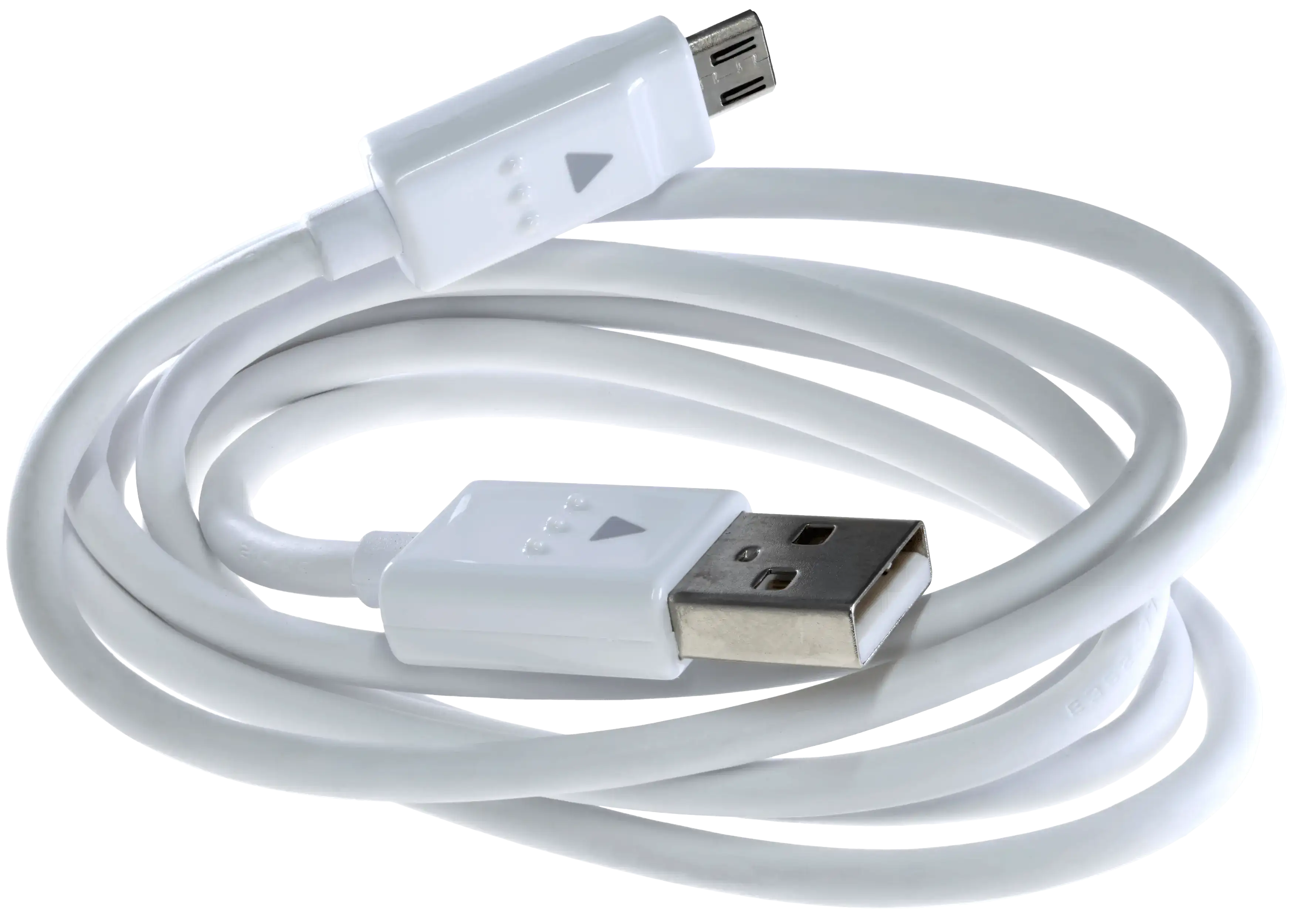 Micro-USB-zu-USB-A-Kabel mit Adapter 1m für LG OEM Neu Weiß