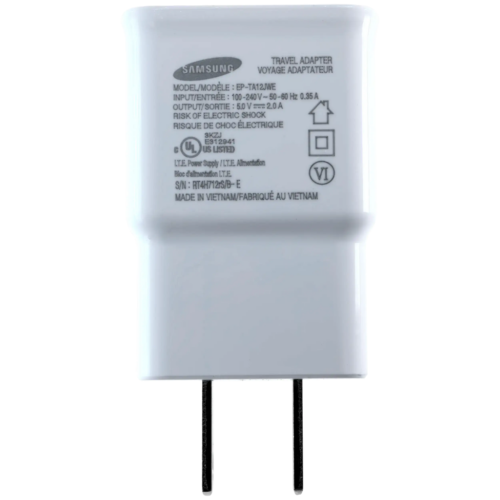 Micro USB zu USB Type A Kabel mit Adapter für Samsung (OEM Grade New) (Weiß)