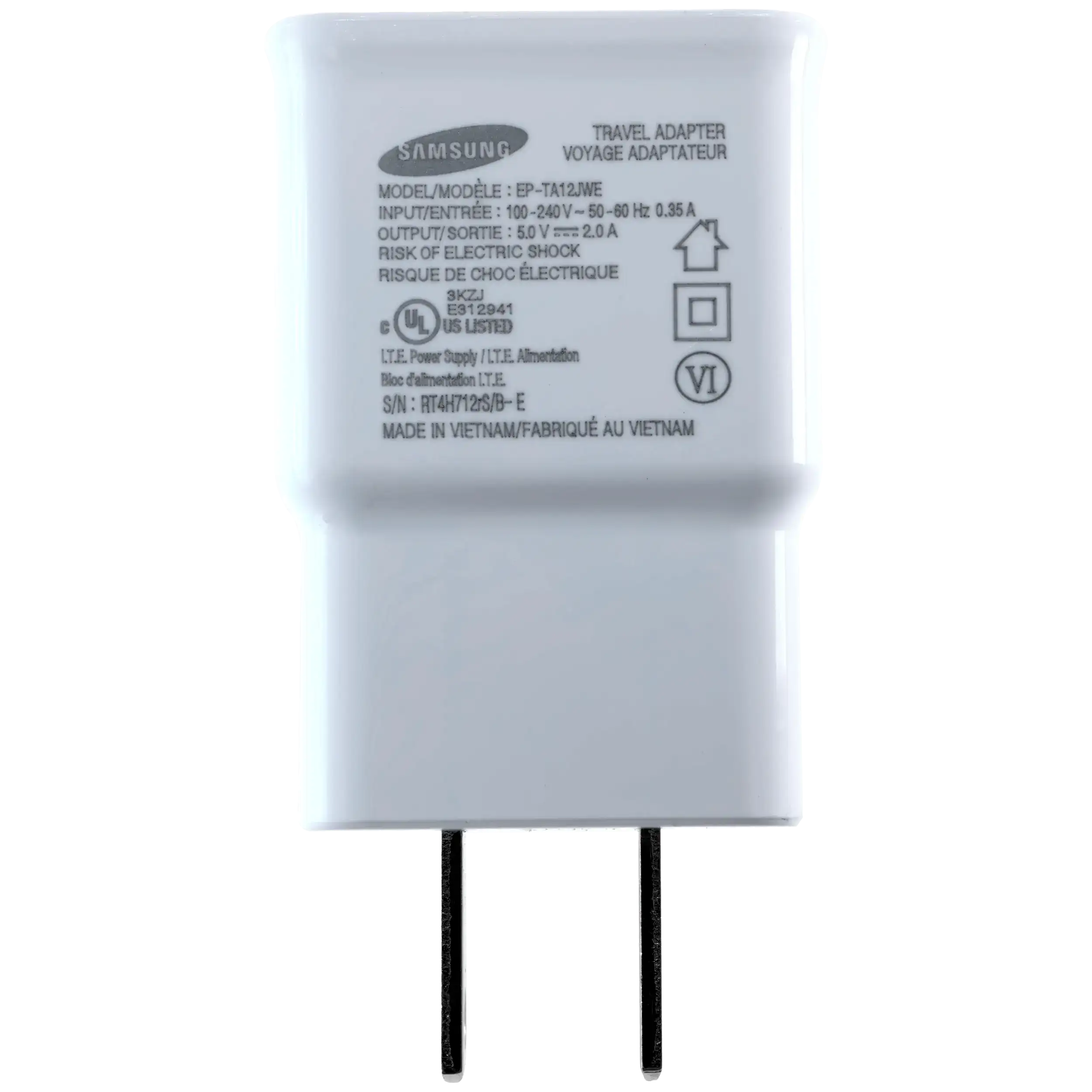 Micro USB to USB Type A Cable with Adapter for Samsung (OEM Grade New) (White)