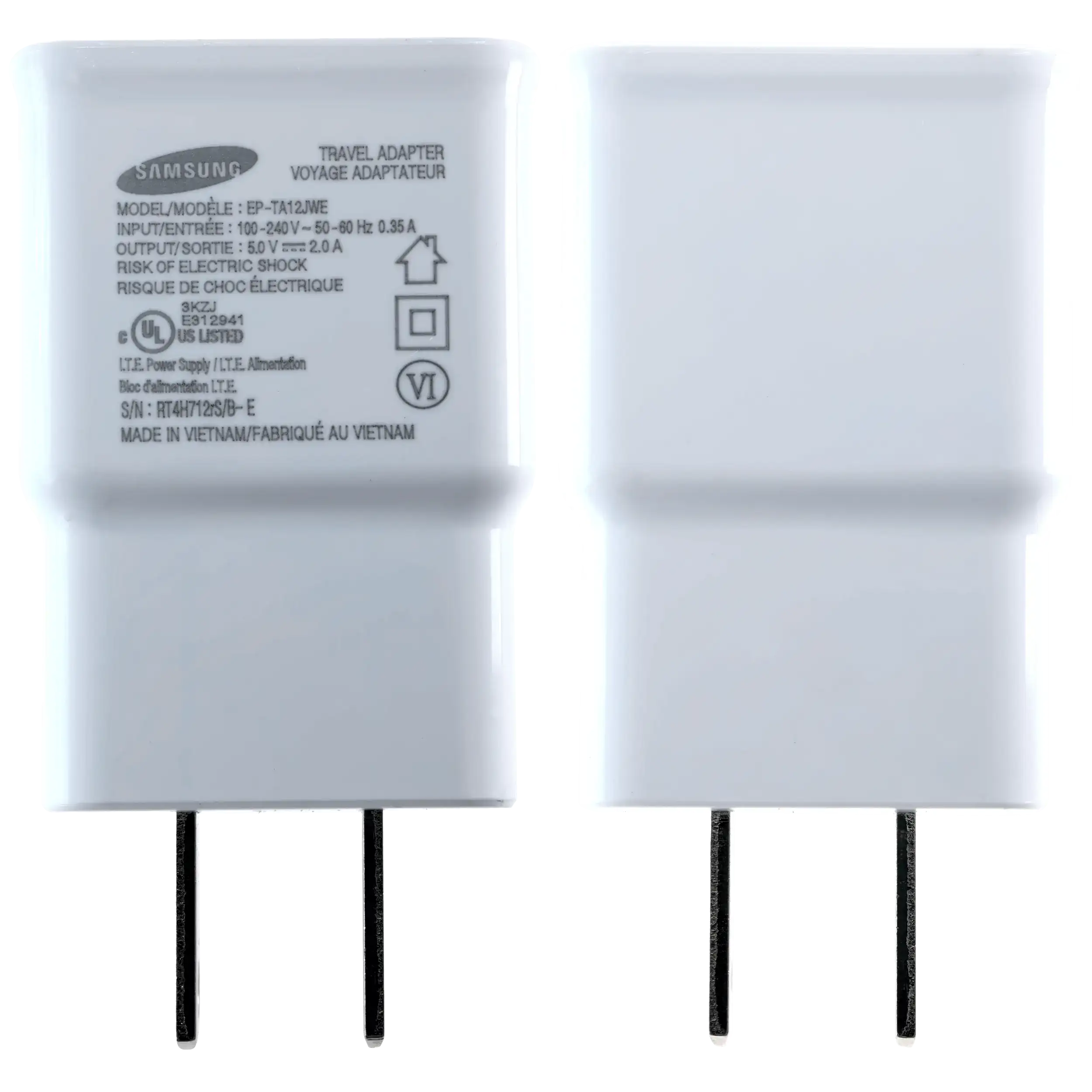 Micro USB to USB Type A Cable with Adapter for Samsung (OEM Grade New) (White)