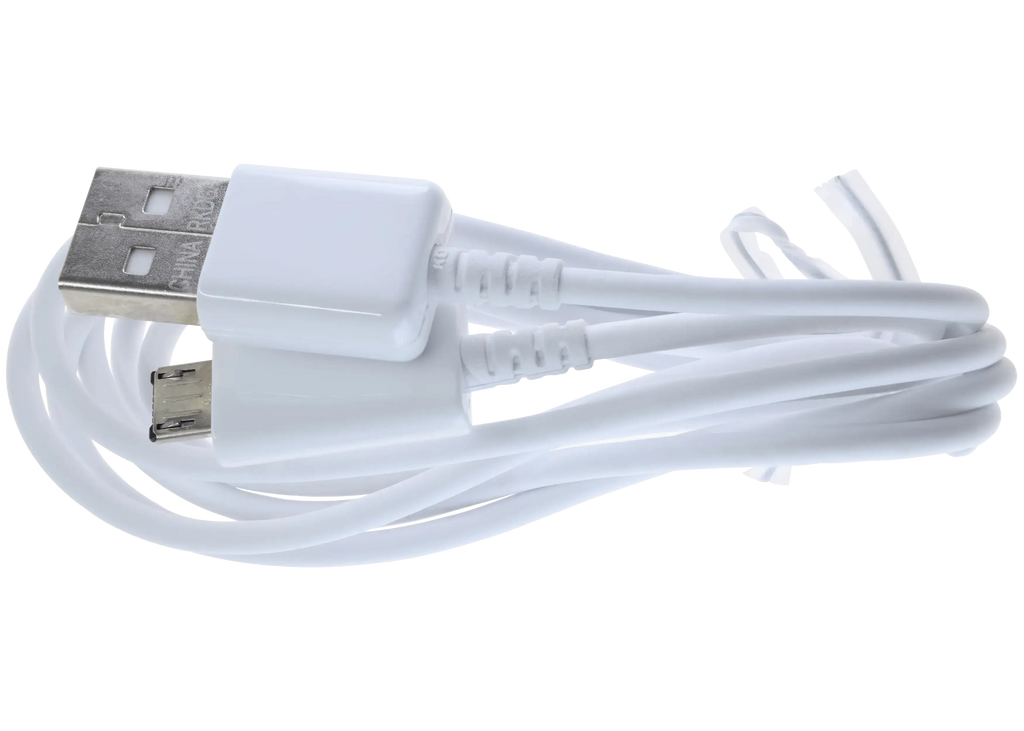 Micro USB zu USB Type A Kabel mit Adapter für Samsung (OEM Grade New) (Weiß)