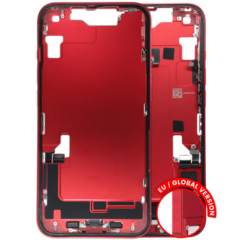 Original Apple-Ausbau C gebraucht – iPhone 14 EU / Global Version Rahmen Rot
