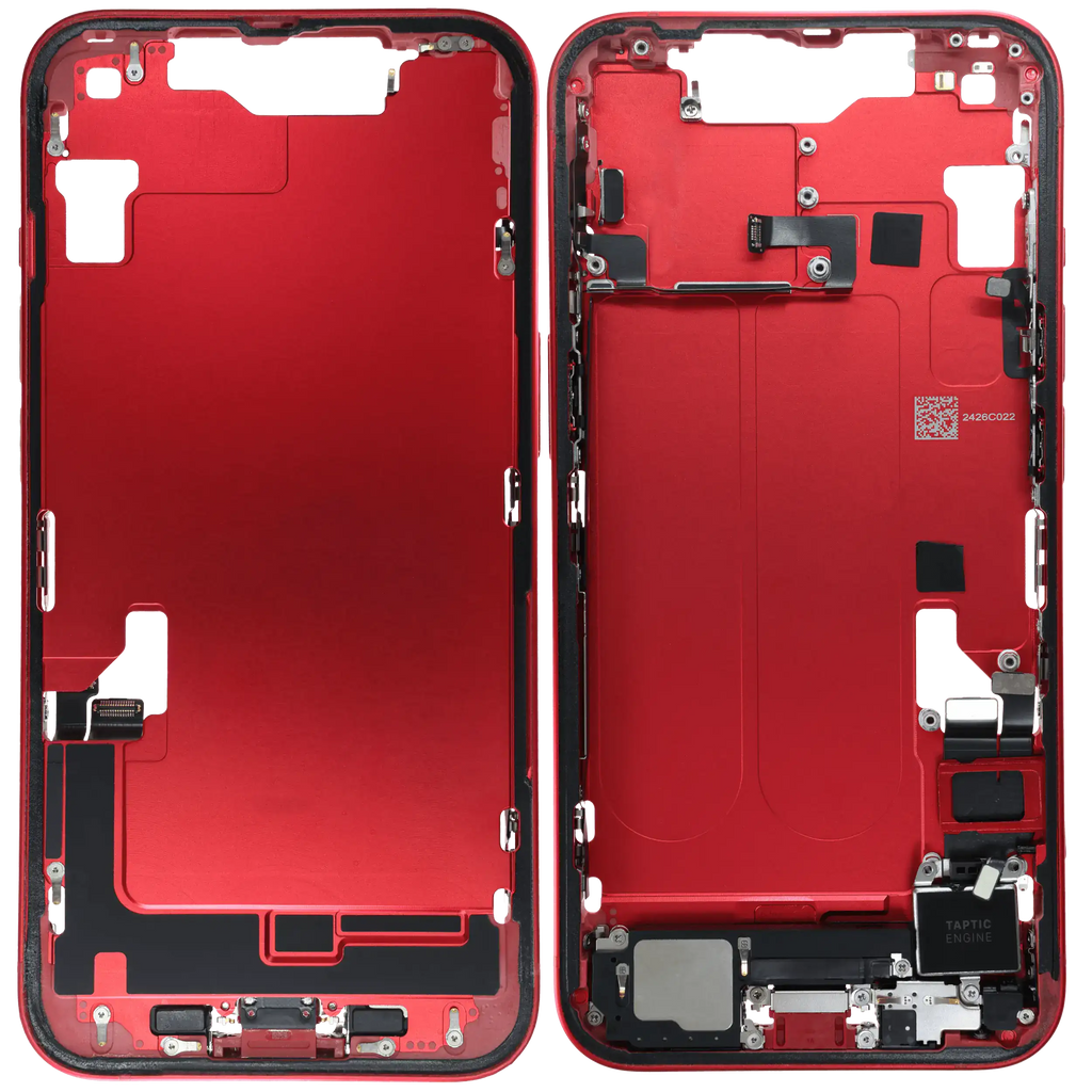 Original Apple-Ausbau C gebraucht – iPhone 14 EU / Global Version Rahmen Rot